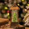 Lámpara de Viento Navideña Lámpara de Cristal Lámpara de Papá Noel Decoración para Fiesta de Navidad Adornos Navideños Regalos de Navidad