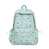 Mochila Feminina Fashion Estilo Ins com Estampa de Estrelas Frescas, Grande Capacidade e Alto Apelo Estético, Novo Modelo para Alunos do Ensino Médio e Universitários