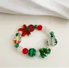 Arco-Íris de Verão ~ Dopamina Fresco Colorido Design de Nicho Doce Arco-Íris Estrela Corda Elástica Pulseira Joia