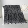 Manta de Sofá Estilo Ins Multifuncional Casual para Siesta Oficina Transpirable Cálida Cuatro Estaciones Toalla Manta para Pie de Cama