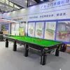 Mesa de snooker de 12 pulgadas para exportación a salas de billar y clubes, marco de acero, pizarra de snooker inglés, fabricante de mesas de billar