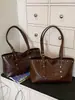 Shuai Mi Jia 2026 Otoño Nuevo Bolso Tote de Gran Capacidad Estilo Vintage Perezoso para Mujer, Bolso de Mano y Bolso de Hombro Estilo Coreano
