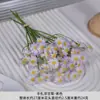 Ramo de Manzanilla Flor Artificial Estilo Europeo Mesa de Comedor Margarita Flor Artificial Decoración Hogar Exterior Crisantemo Silvestre Pequeño Flor de Seda