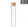 Suministrado Directamente por el Fabricante, Botella de Vidrio Redonda de Fondo Redondo de 30 mm con Tapón, Mini Botella de Deriva, Botella de los Deseos, Tapa de Bambú, Botella Pequeña de Almacenamiento de Frijoles Dorados