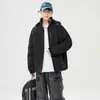 Chaqueta cálida de otoño e invierno con carga chaqueta de trabajo con logo personalizado estampado abrigo gabardina de equipo abrigo impermeable a prueba de viento bordado personalizado