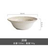 Platos de Venta Caliente Transfronterizos, Tazones de Arroz, Encaje, Vajilla Creativa de Horno Doméstico, Tazones de Porcelana, Platos de Cerámica, Tazones, Juego de Palillos y Cucharas