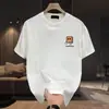 Camiseta Informal de Manga Corta Versátil de Pareja, Tendencia Verano 2026, Estilo Chino, Algodón Puro, Tallas Grandes, Estampado Graffiti, Streetwear, Unisex