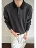 Sudadera de Otoño 2026 Falsa Dos Piezas con Cuello Polo para Hombre, Holgada Casual Cleanfit, Camiseta Elegante y de Alta Gama de Manga Larga