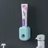 Exprimidor automático de pasta de dientes, soporte para cepillos de dientes de pared, artefacto para exprimir pasta de dientes sin perforaciones.