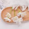 Imitação de flores 2 garfos flor de maçã faça você mesmo acessórios para cabeça grampo de cabelo flor acessórios para cabelo flor falsa caixa de flores decorativas para casa com flores