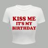 Camiseta de Manga Corta Estampada Ajustada de Cuello Redondo para Mujer Europea y Americana Transfronteriza Amazon AliExpress Top Dulce y Picante Urbano