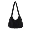 Bolsa de Nube Plegada Popular al por Mayor Transfronteriza de Moda para Hombro Portátil Tipo Empanada Gran Capacidad Algodón Relleno de Plumón para Axila de Mujer