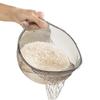 Utensílio Transparente para Lavar Arroz com Cesto Escorredor, Bacia para Lavar Arroz com Alça, Peneira para Lavar Arroz, Bacia Preguiçosa para Lavar Legumes com Cesto Escorredor