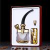 Creative Hengda Hd-808 Olla Plana en Forma de Diamante de Doble Propósito con Pipa de Agua de Paja Larga Hookah Filtro Hookah Bolsa