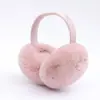 Orejeras de invierno para mujer, orejeras de piel sintética cálidas, orejeras plegables bonitas para exteriores, orejeras para exteriores para damas y niñas