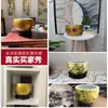 Adornos de Cornucopia Cerámica Jingdezhen Sala de Estar Entrada Acuario Decoración para Atraer Riqueza y Tesoro, Regalos de Inauguración de Casa y Apertura