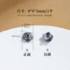 Accesorios de plata antigua, portacuentas, portaflores, tapas para cuentas, separadores de cuentas, almohadillas, accesorios para pulseras de cristal para manualidades, plata 99.9%