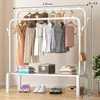 Perchero de pie para ropa, dormitorio, hogar, tendedero removible, estante de almacenamiento, dormitorio, dormitorio estudiantil, mesita de noche, perchero simple