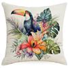 Amazon Fronteiriço Verão Flor Flamingo Beija-flor Planta Fronha Casa Sofá Almofada Fronha