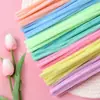 Bolsa de materiales DIY de barra retorcida, terciopelo de cifrado hecho a mano, lana de raíz de macarrón, tira de lana, venta al por mayor directa de fábrica