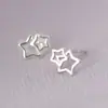 Pendientes de diente de león de plata 925 para mujer, temperamento dulce, pendientes pequeños y frescos, pendientes creativos de personalidad de Corea del Sur, juego de 5