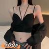 Verano nenas seda de hielo cuello V profundo delgado sexy hermosa espalda ropa interior copa de látex tirantes chaleco femenino mayoreo
