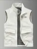 Chaleco para Hombre JEEP SPIRIT con Cuello Alto y Múltiples Bolsillos Chaleco Casual para Exteriores de Pesca Chaleco de Secado Rápido