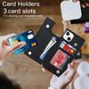 Para iPhone 14 PRO Mobile Phone Leather Case Apple Zipper Fruit 13 Crossbody Mobile Phone Case Moda Feminina Lanyard Case Protetor