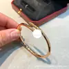 Nuevo Pulsera de Clavo Cartier Elástica Abierta Versión Delgada, Pulsera de Clavo Cartier Versión Gruesa de Superficie Lisa, Versión de Artesanía de Precisión CNC