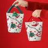 Navidad Nuevo Creativo Bolsita de Terciopelo de Manzana Portátil Bolsa de Regalo de Navidad Caja de Regalo de Manzana Nochebuena Regalos de Navidad