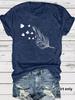 Amazon Comercio Electrónico Transfronterizo Exportación Camiseta Estampado Floral Manga Corta Suelta Moda Camiseta