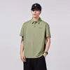 Ropa de Hombre Xintang Verano 2026 Nueva Camisa Polo de Manga Corta con Retazos para Hombre Top de Media Manga Camiseta Corta