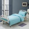 Ropa de cama de clínica hospitalaria de tres piezas hospitalaria de lino blanco puro ropa de cama para residencia de ancianos sábana médica para cama funda de edredón
