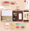 Acuarelas sólidas 15 colores mini viaje portátil pintura acuarela set arte pintado a mano al por mayor pinturas