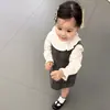 Conjunto Elegante para Bebés Niñas Otoño 2026 Nuevo Estilo Chaleco Vestido Manga Larga Capa Base Conjunto de Dos Piezas