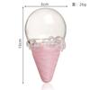 Ocidental-estilo criativo caixa de doces forma de sorvete nova caixa de doces rolo de ovo forma de cone de cristal caixa de embalagem de lama de cristal