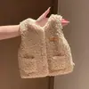 Novo colete infantil de inverno 2026, colete super fofo com forro de fleece de desenho animado, colete unissex para bebê espesso, agasalho de outono e inverno