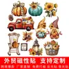 Set de Pegatinas para Coche de Buzón de Pavo de Acción de Gracias Pegatinas Magnéticas Pegatinas de Decoración de Dibujos Animados Pegatinas de Fiesta Pegatinas Festivas Pegatinas para Refrigerador