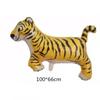 Nuevo lindo animal del bosque leopardo león elefante tema globo de película de aluminio suministros de decoración para fiesta de cumpleaños al por mayor