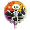 Variedade de balão de alumínio de Halloween decoração de festa de Halloween cabeça de abóbora fantasma morcego gato preto layout de balão