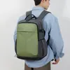 Nova mochila executiva color-block, grande capacidade, expansível, com compartimento para laptop, à prova d'água, resistente ao desgaste, adequada para viagens casuais, unissex