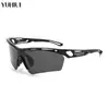 Gafas de Ciclismo para Exteriores, Gafas de Sol para Correr y Montañismo, Gafas con Lente Integrada Polarizada, Gafas de Sol con Protección Ocular Anti-UV