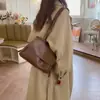 Comércio Exterior Transfronteiriço Marrom Escuro Coreana Nova Primavera 2025 Bolsa Flip Bolsa Elegante para o Dia a Dia em PU Bolsa Transversal de Ombro Feminina Tendência