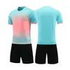 Conjunto de uniforme de fútbol para niños estampado para niñas, estudiantes de primaria, uniforme de equipo de competición, secado rápido, transpirable, entrenamiento, ventilador, venta al por mayor