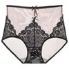 Ropa Interior de Encaje para Mujer Sexy Nuevo Estilo Control de Abdomen Levanta Glúteos Malla Hueca Ligera Pura Deseo Tallas Grandes Calzones Mujer Venta al por Mayor