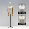 Tienda de ropa accesorios para maniquíes mujeres escaparate plataforma de medio cuerpo perchero de ropa muñeco falso maniquí de vestido de novia expositor