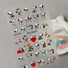 Lindas Pegatinas de Snoopy con Relieve de Dibujos Animados, Lote Mixto Variado, Pegatinas 3D Impermeables para Uñas de Snoopy, Modelo Hg