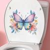 Fun-m272 comércio exterior pintado borboleta flor banheiro toalete adesivos embelezamento casa adesivos atacado
