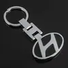 Chaveiro de Metal com Logo de Carro Volkswagen Bmw Mercedes-Benz Audi Ford Land Rover Hyundai Buick Mazda Dupla Face