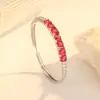 Pulsera Ovalada de Zirconia Chapada en Oro Real de 18 Quilates Personalizada, Pulsera de Moda Minimalista de Lujo Ligero, Joyería de Mano Simple y Versátil para Mujeres